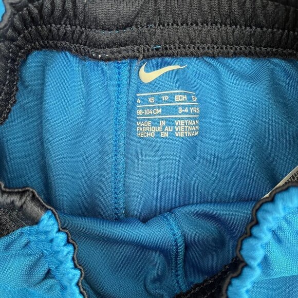 𝅺boys Nike Athletic Shorts Blue Size 4 - Picture 3 of 4